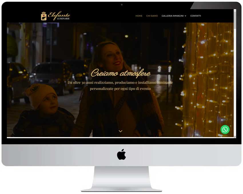 luminarie-sitoweb Realizzazione siti web matrimoni