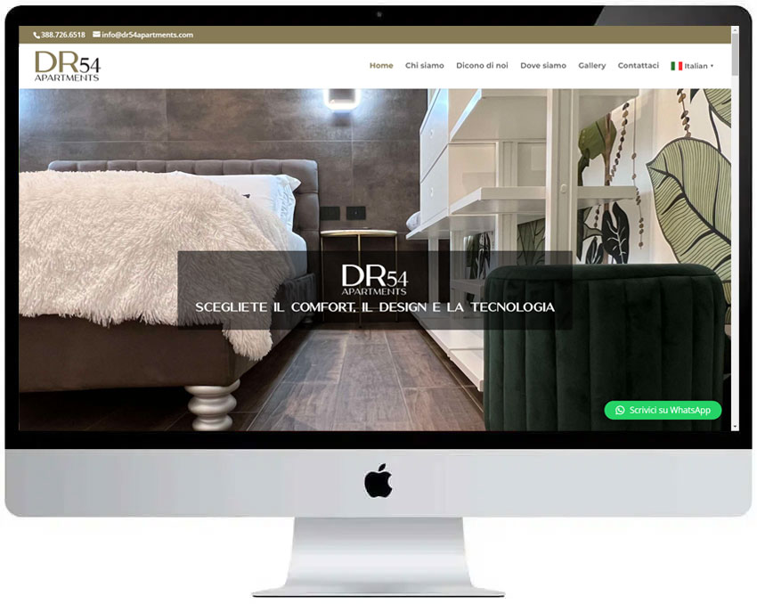 dr54apartments-sitoweb Realizzazione siti web matrimoni